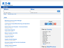 Tablet Screenshot of find.eaton.jobs